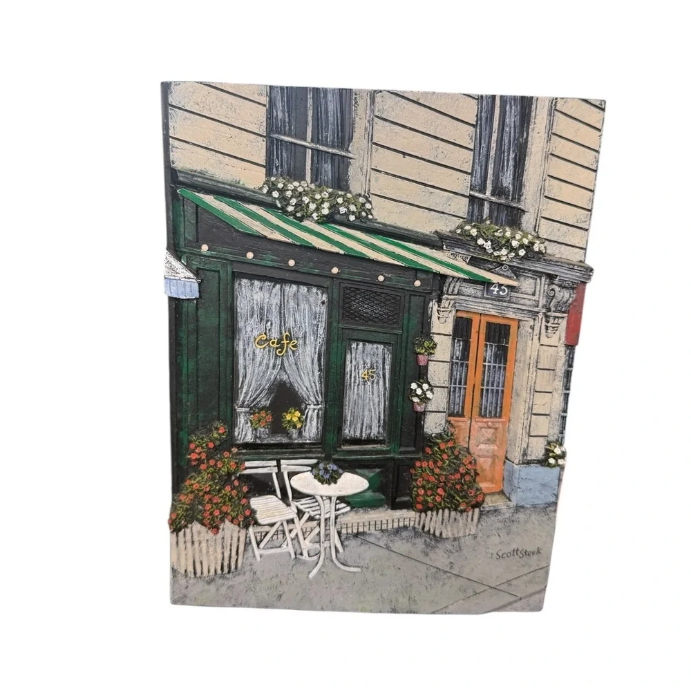 Scott Steele Facade Wall Plaques Paris Storefront Café Bistro Brasserie